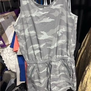 Kids Camo Gray Romper